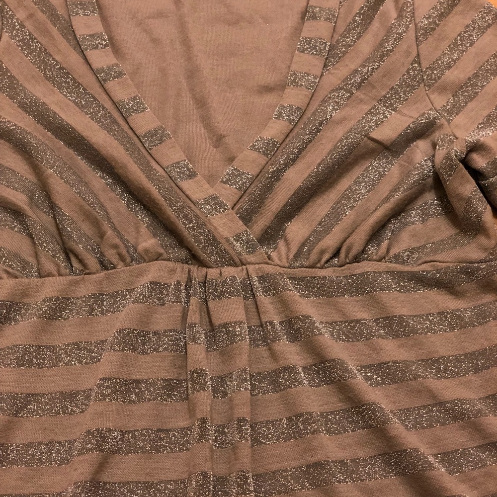 Ella Moss Metallic Striped Dress - Picture 2 of 3